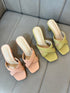 Women Casual Criss Cross Strap Heels